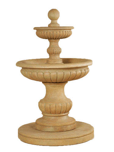 Acqua Sparta Two Tier Outdoor Water Cast Stone Garden Fountain Fountain Tuscan